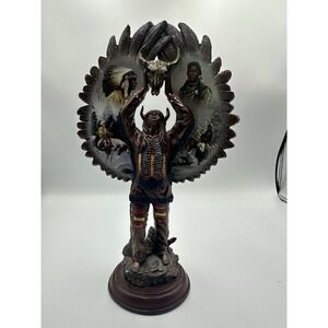 2013 A1170 BRADFORD EXCHANGE NOBLE MESSENGER SPIRITS OF THE WARRIOR BRONZE